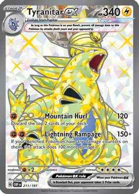 Tyranitar ex - 211/197 - Pokemon