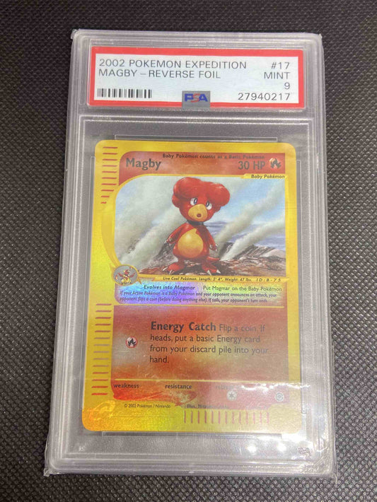 Magby (17) - Expedition (EX) REV Foil Fire Pokemon Card